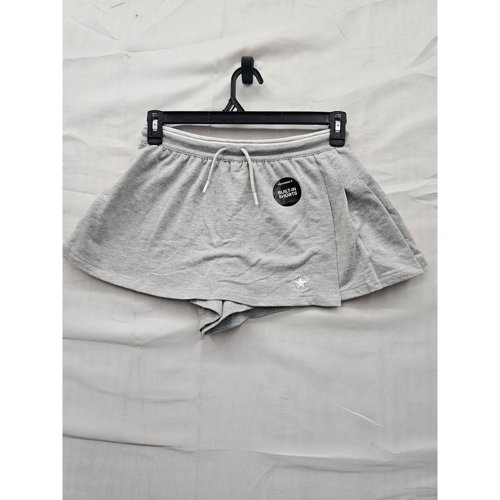 Converse All Star Girls Skort XL‎ 12-15 YRS Light Smoke Grey Heather 4MH380-GAK